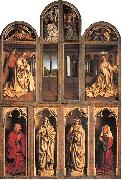 Jan Van Eyck, Closed view, back panels